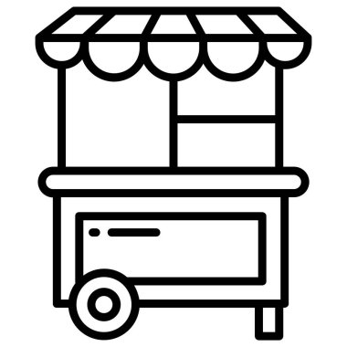 yiyecek ikonu vektör illüstrasyonu 