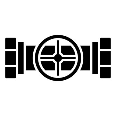 Valf ağ simgesi basit vektör illüstrasyonu