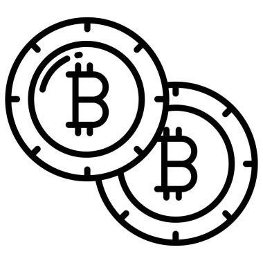 bitcoin. Web simgesi basit tasarım