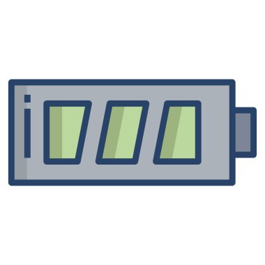 Pil. Web simgesi basit illüstrasyon