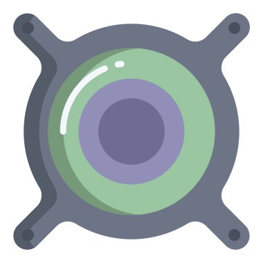 Hoparlör web simgesi, vektör illüstrasyonu 