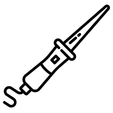 Enjeksiyon. Web simgesi basit illüstrasyon