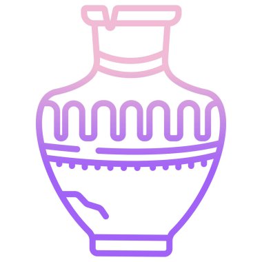 Basit vektör simgesi, Eskiler 'in kavanozunun çizimi 