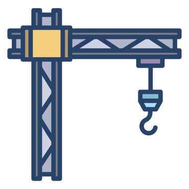 Web simgesi, vektör çizim vinç 