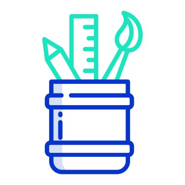 Basit vektör simgesi, durağan resimleme