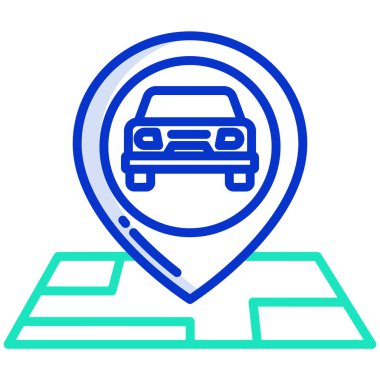 - Araba. Web simgesi basit illüstrasyon