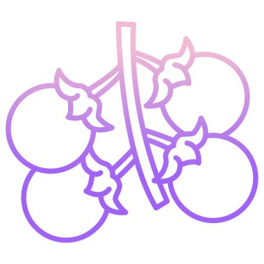 Domates web simgesi basit illüstrasyon