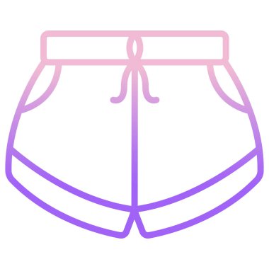 Beyaz arkaplanda basit vektör kısamı simgesi