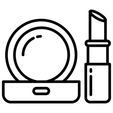 Ruj izi. Web simgesi basit illüstrasyon