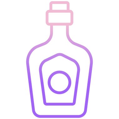 Şişe. Web simgesi basit tasarım