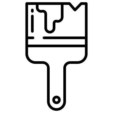 Boya fırçası. Basit tasarım