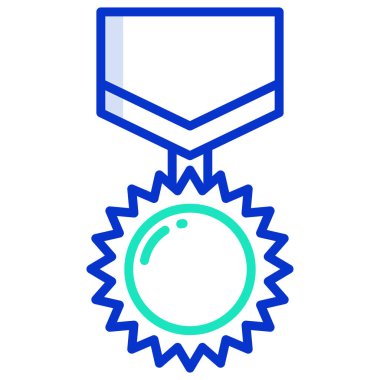 Madalya. Web simgesi basit illüstrasyon