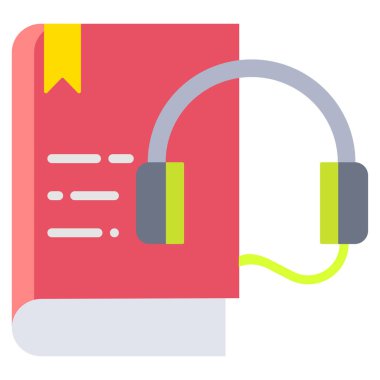 Kitap. Web simgesi basit illüstrasyon 