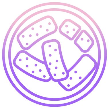 Beyaz arkaplanda basit vektör simgesini arz et