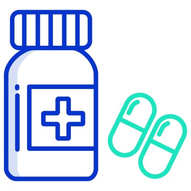 Tıbbi hap vektör simgesi