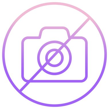 Kamera. Web simgesi basit illüstrasyon  