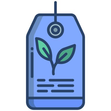 Beyaz arkaplanda basit vektör simgesini etiketle