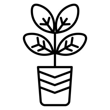 Bitki. Web simgesi basit tasarım