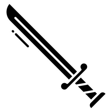 Kılıç. Web simgesi basit illüstrasyon