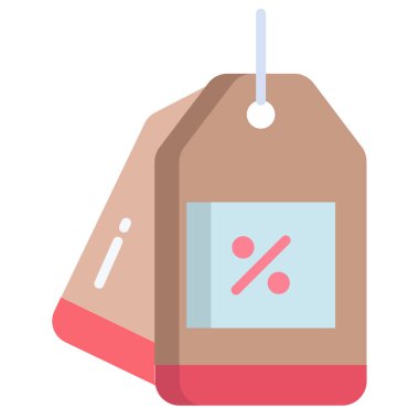 Etiket. Web simgesi basit illüstrasyon