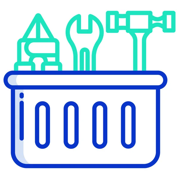 Коробка Инструментами Простая Иконка Векторная Иллюстрация — стоковый вектор