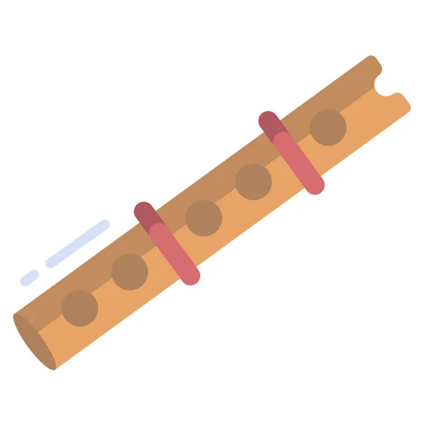 Простая Конструкция Иконки Деревянной Трубы — стоковый вектор