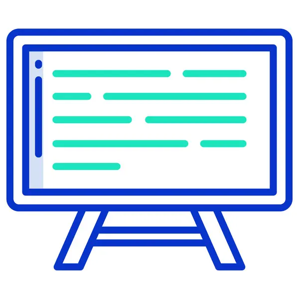 Icono Monitor Ilustración Web — Archivo Imágenes Vectoriales