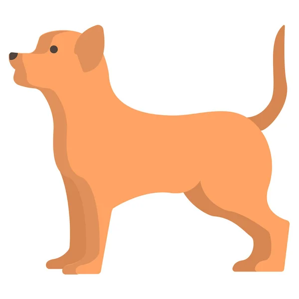 Chien Icône Web Illustration Simple — Image vectorielle