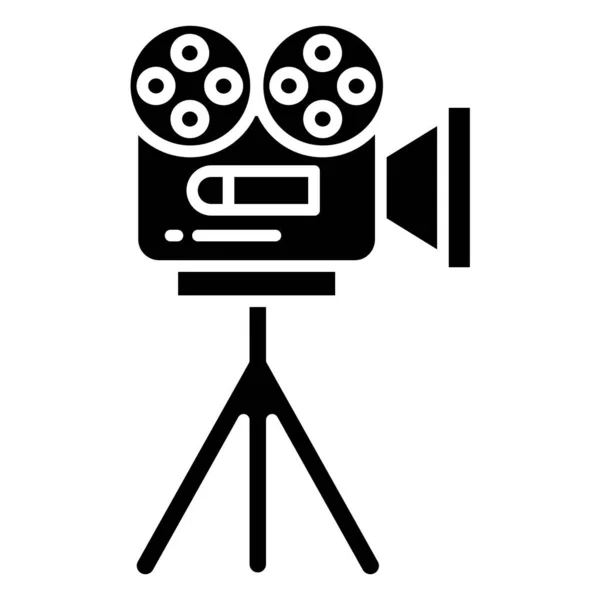 Icône Caméra Film Illustration Simple Des Icônes Vectorielles Bobine Vidéo — Image vectorielle