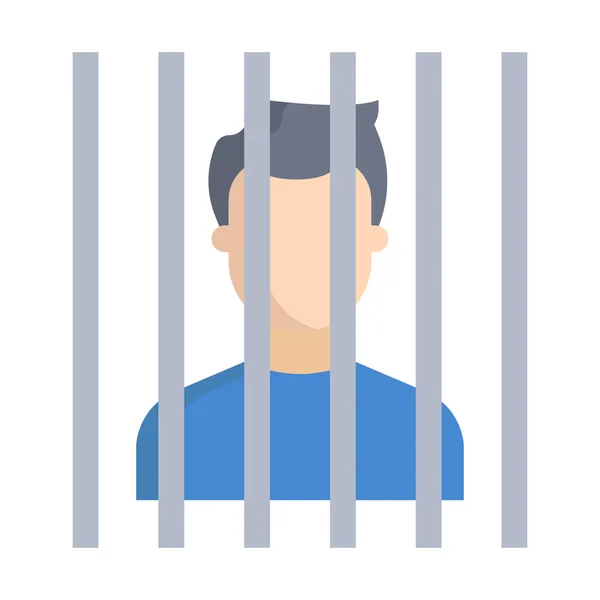 Jail Icon Vector Illustration — Stock Vector