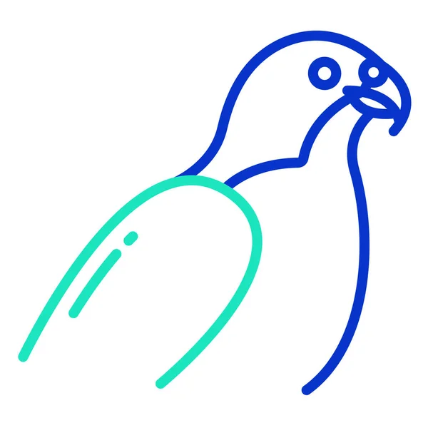 鳥のアイコンベクトルイラスト — ストックベクタ