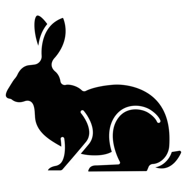 Kaninchen Web Symbol Vektorillustration — Stockvektor