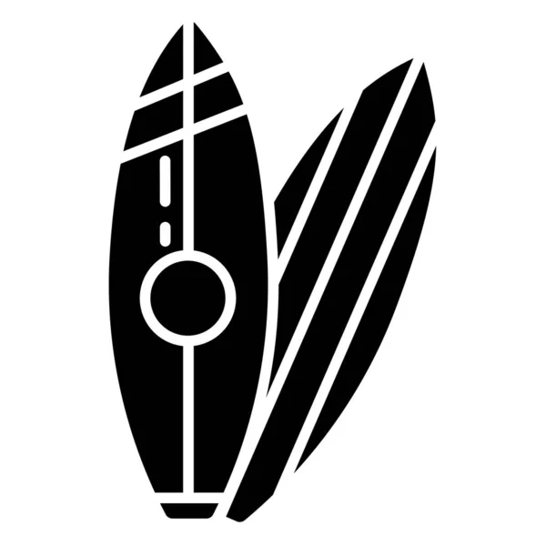 Tabla Surf Icono Simple Ilustración Vectorial — Vector de stock