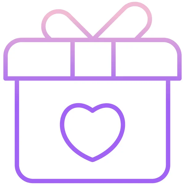 Caja Regalo Diseño Simple — Vector de stock