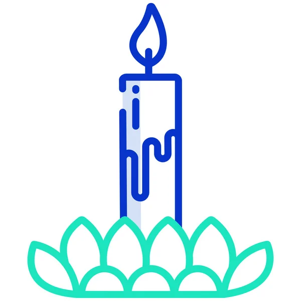 Vektor Illustration Loy Krathong Festivity Ljus Blomma — Stock vektor