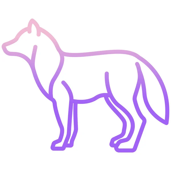 Собака Веб Іконка Векторні Ілюстрації — стоковий вектор
