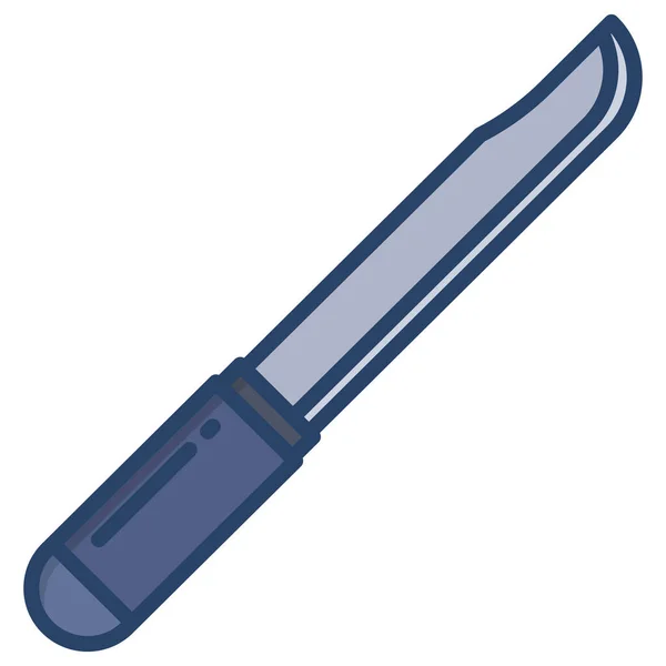 Cuchillo Icono Web Vector Ilustración — Archivo Imágenes Vectoriales