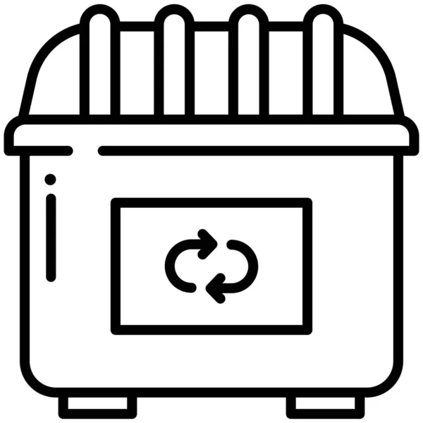 Reciclar Ícone Ilustração Vetor — Vetor de Stock