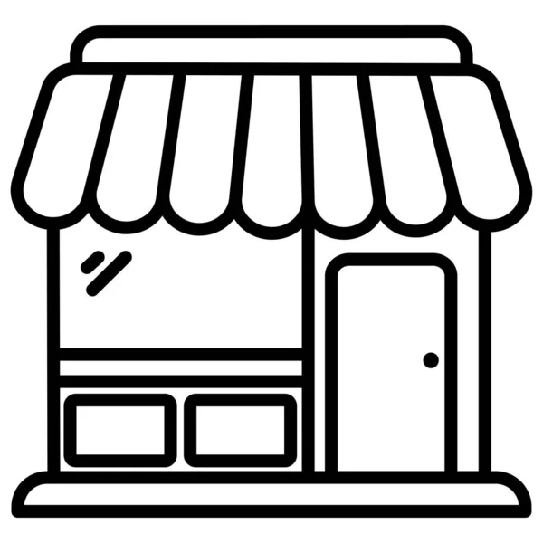 Magasin Icône Web Illustration Simple — Image vectorielle