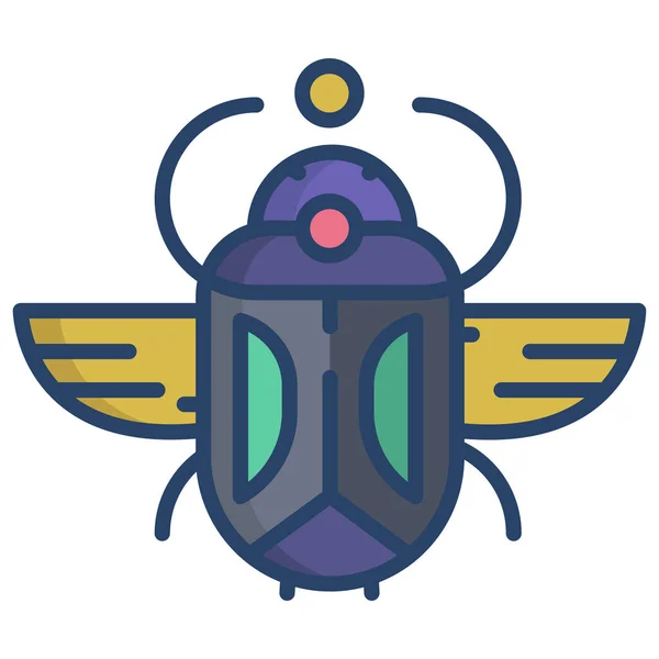 Escarabajo Icono Simple Ilustración Vectorial — Archivo Imágenes Vectoriales