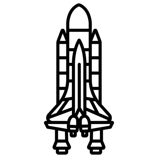 Cohete Icono Web Vector Ilustración — Vector de stock