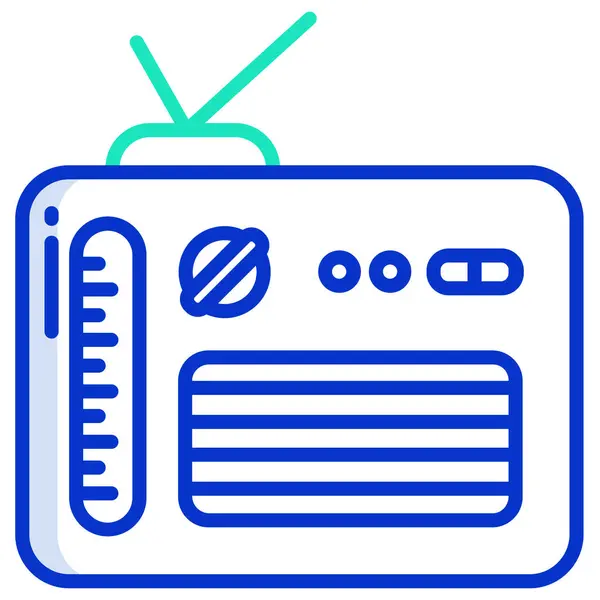 Radio Web Symbol Einfache Illustration — Stockvektor