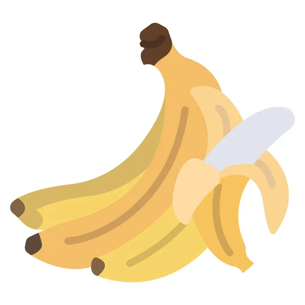 Ilustración Vectorial Del Plátano — Archivo Imágenes Vectoriales