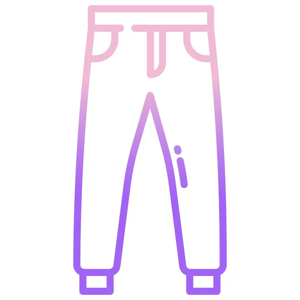 Trousers Web Εικονίδιο Απλή Διανυσματική Απεικόνιση — Διανυσματικό Αρχείο