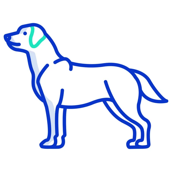 Hund Web Symbol Einfache Illustration — Stockvektor