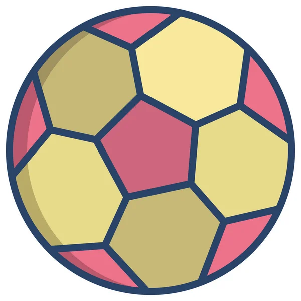 Football Ball Simple Illustration — Stock Vector