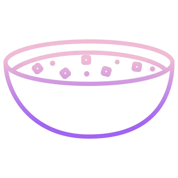 Kartoffelkäsesuppe Vorhanden Web Symbol Einfache Illustration — Stockvektor