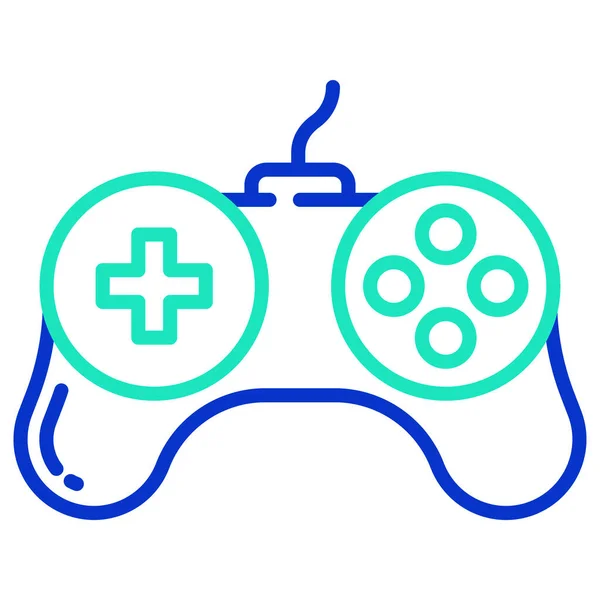 Gamepad Icono Web Ilustración Simple — Vector de stock