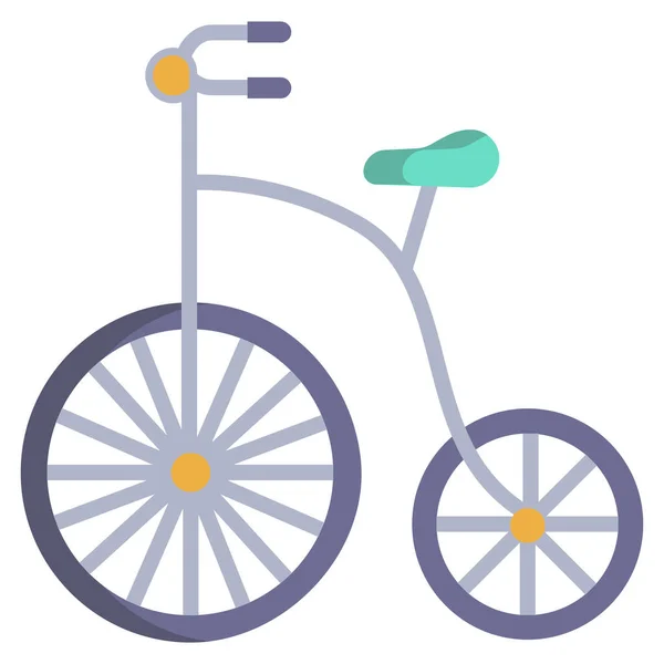 Bicicletta Web Icon Design Semplice — Vettoriale Stock