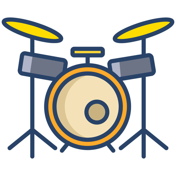 Векторная иллюстрация барабанов 